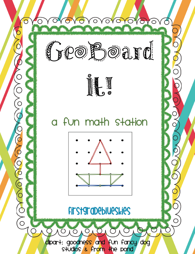 GeoBoard Activities and Fun! - First Grade Blue Skies