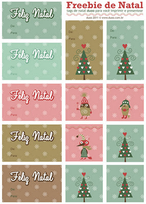 blog duoo design: Freebies - Tags de Natal para você Imprimir