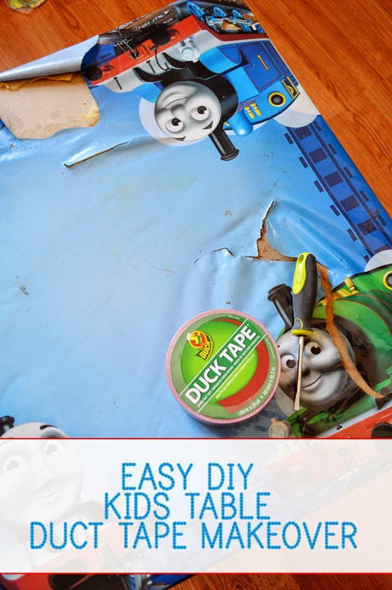 Easy DIY Kids Table Duct Tape Makeover A Modern Day Fairy Tale