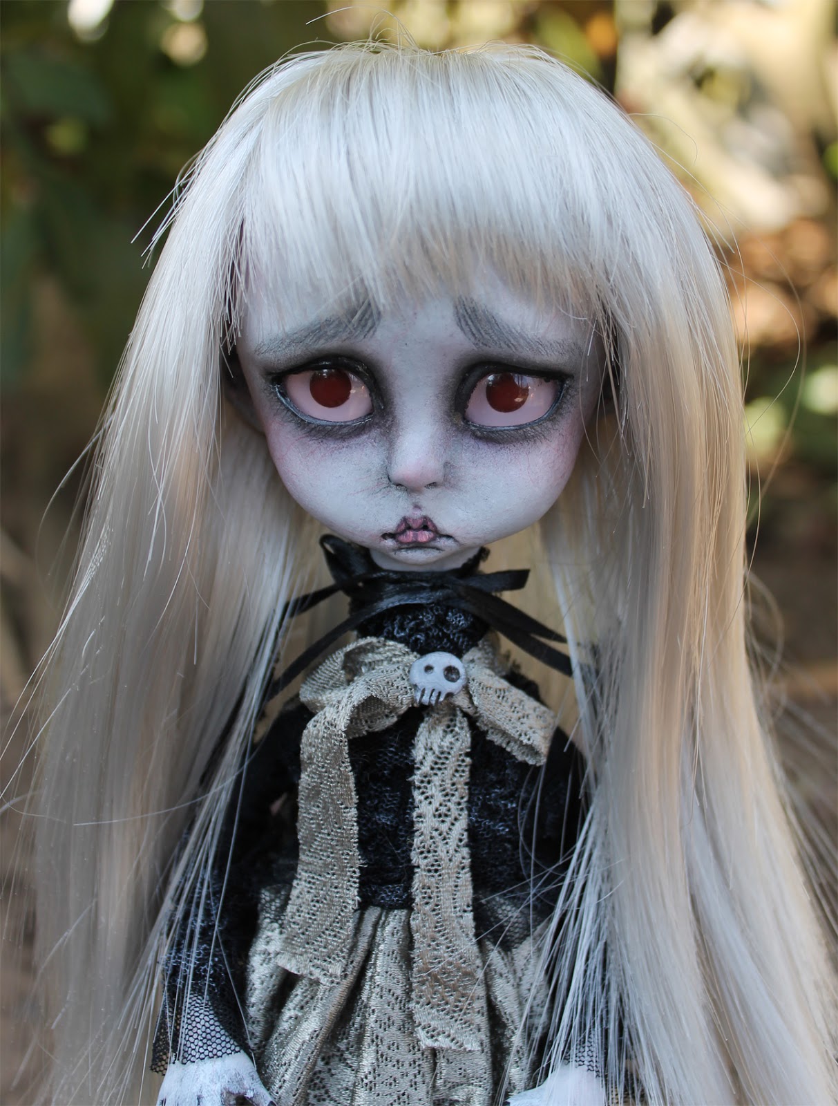 OOAK fairy tale Victorian goth monster art doll zombie goth A. Gibbons