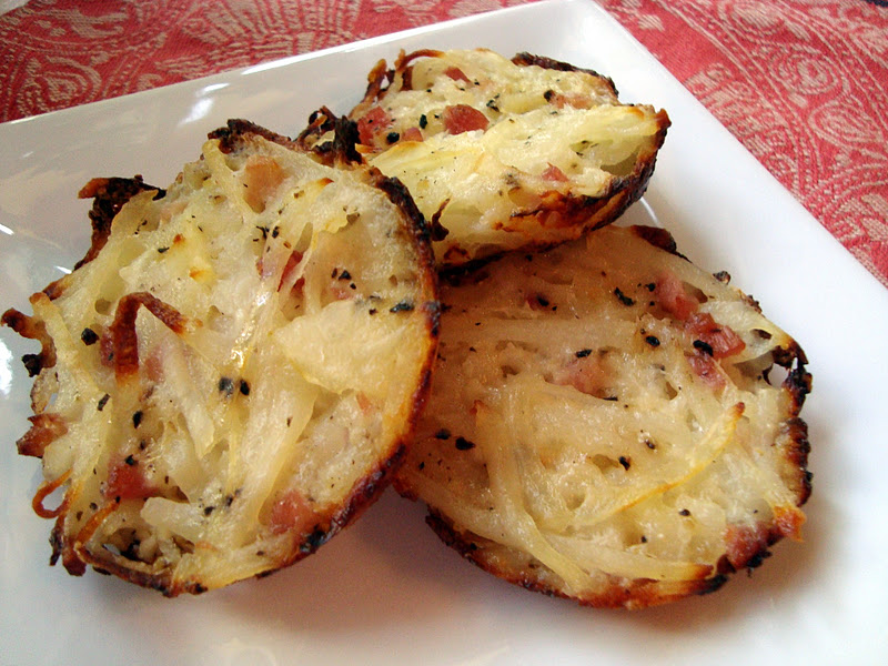 A Couple in the Kitchen Cheesy Pancetta Hash Brown Bites