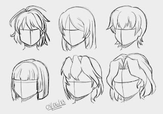 how to draw hair style