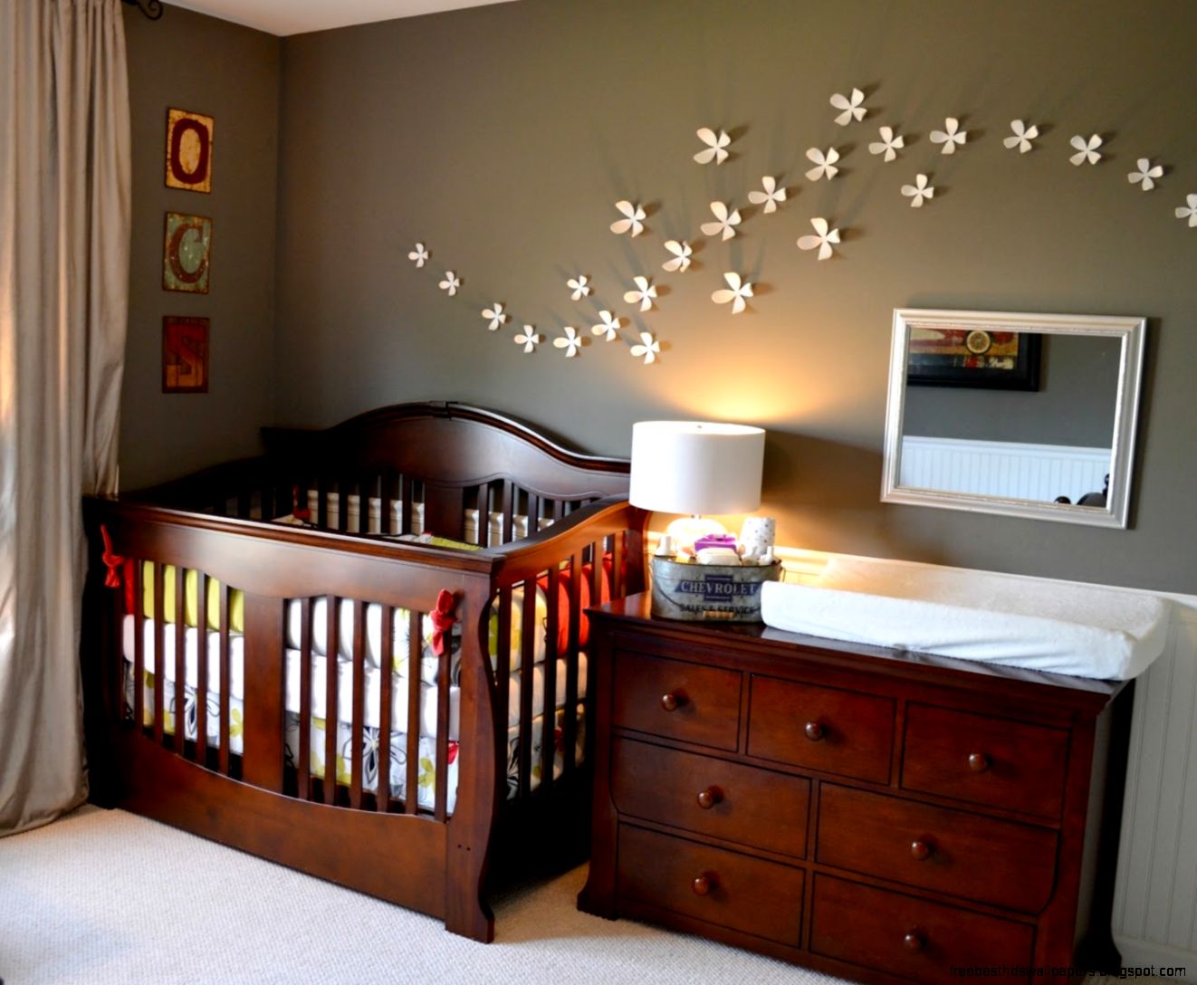 Interesting Wooden Dresser And Crib Inside Small Nursery Ideas Interesting Wooden Dresser And Crib Inside Small Nursery Ideas