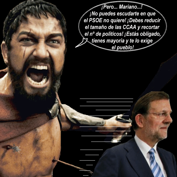 Rajoy debe reducir ya el tamaño de las CCAA y legislar el recorte del número de políticos
