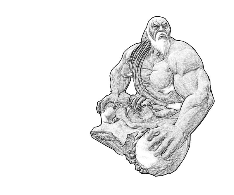Gouken Sitdown Coloring Pages gouken-sitdown-coloring-pages