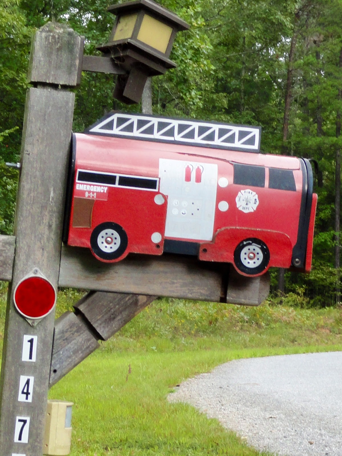 Our Nature Mailbox Monday Fire Engine