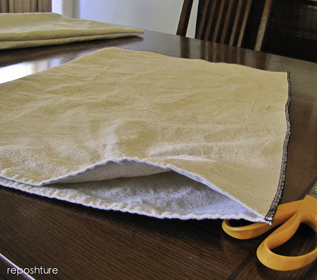 Reposhture Studio How to make an easy, elastic cushion cover