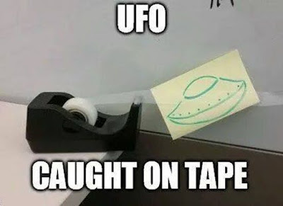 ufo funny, alien comic, alien humor, puns, ufo pun, office prank, office humor, april fools for office