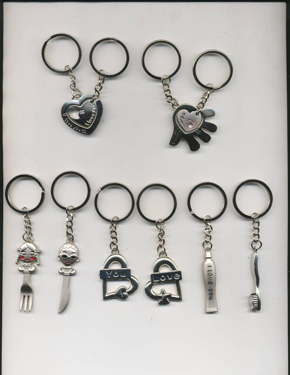 EIKO Accessories Couple Keychains! Perfect for the Romantics )