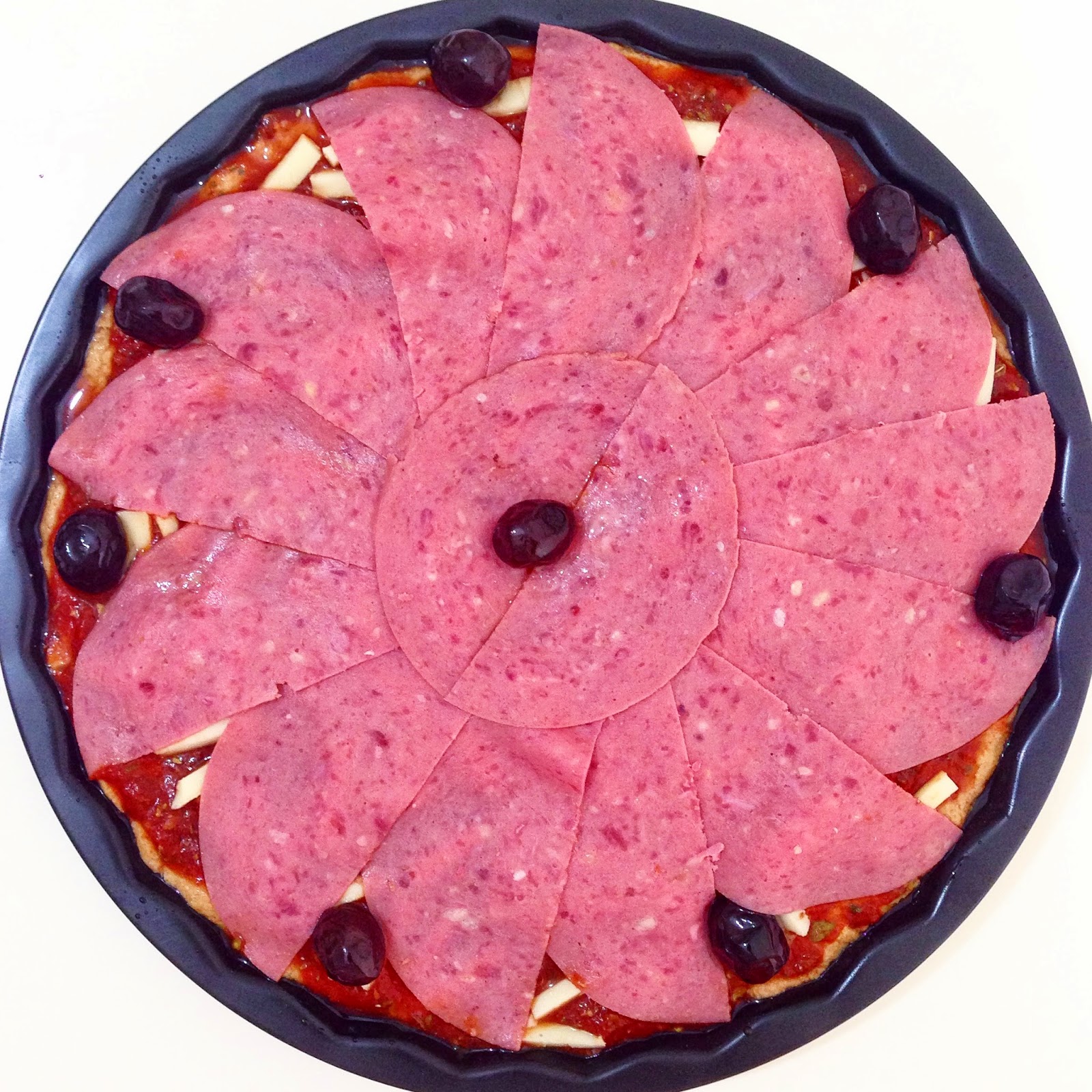 Özen�in mutfağından Özen�li tarifler ) Yulaf kepekli pizza (Dukan