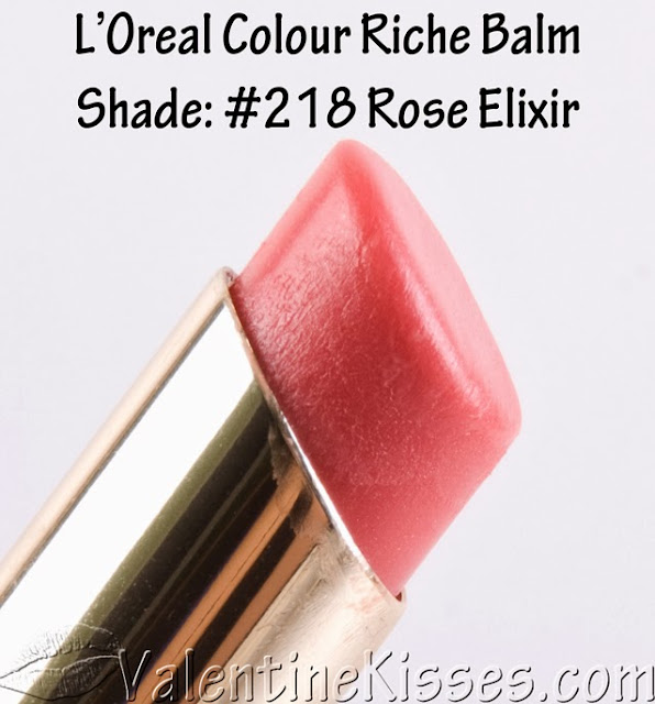 Valentine Kisses L'Oreal Colour Riche Balm in shades Rose Elixir, Caring Coral, Heavenly Berry