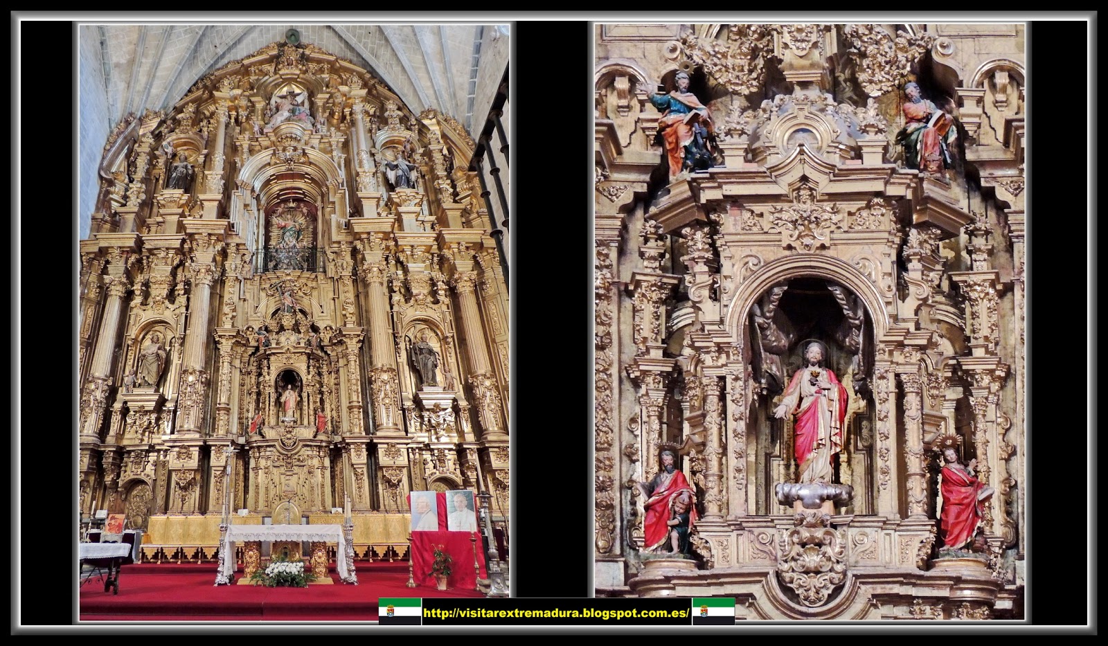Coria. Catedral. Capilla Mayor y el Manifestador del Santísimo Sacramento.