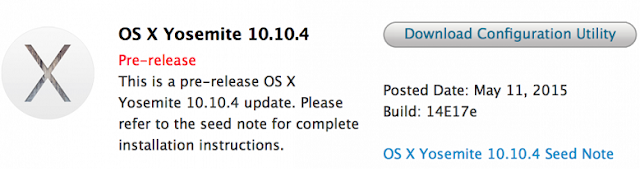 Mac OS X Yosemite 10.10.4 Beta 3 (Build-14E17e) Mac OS X Yosemite 10.10.4 Beta 3 (Build-14E17e)
