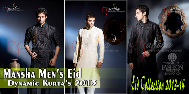Mansha Men's Eid Dynamic Kurta's 2013