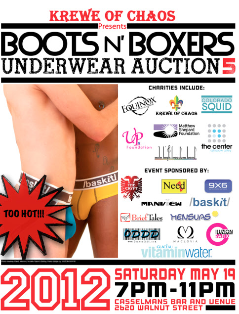 Boots N' Boxers is a charitable underwear auction that sells new men's