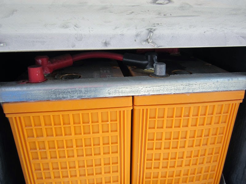 Meryl and Me Hit the Road Checking the Coach Batteries Voltage