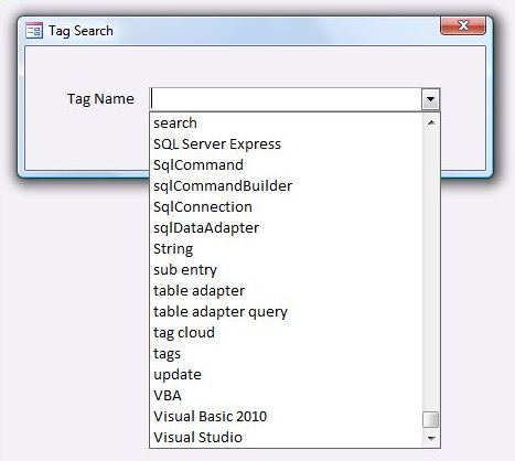 Update Table Ms Access Vba Create