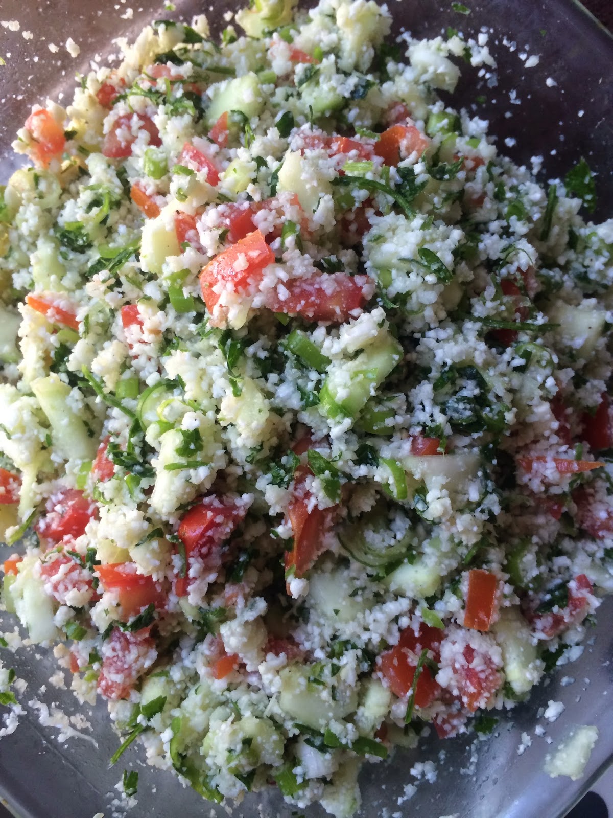 Alkaline Raw Vegan Cauliflower Tabouli My Best Badi