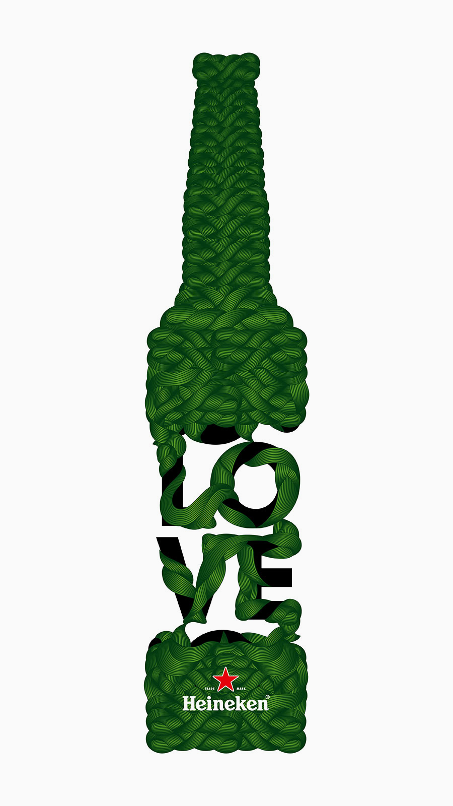 Heineken bottle design for Trafiq Bar & Club on Packaging of the World