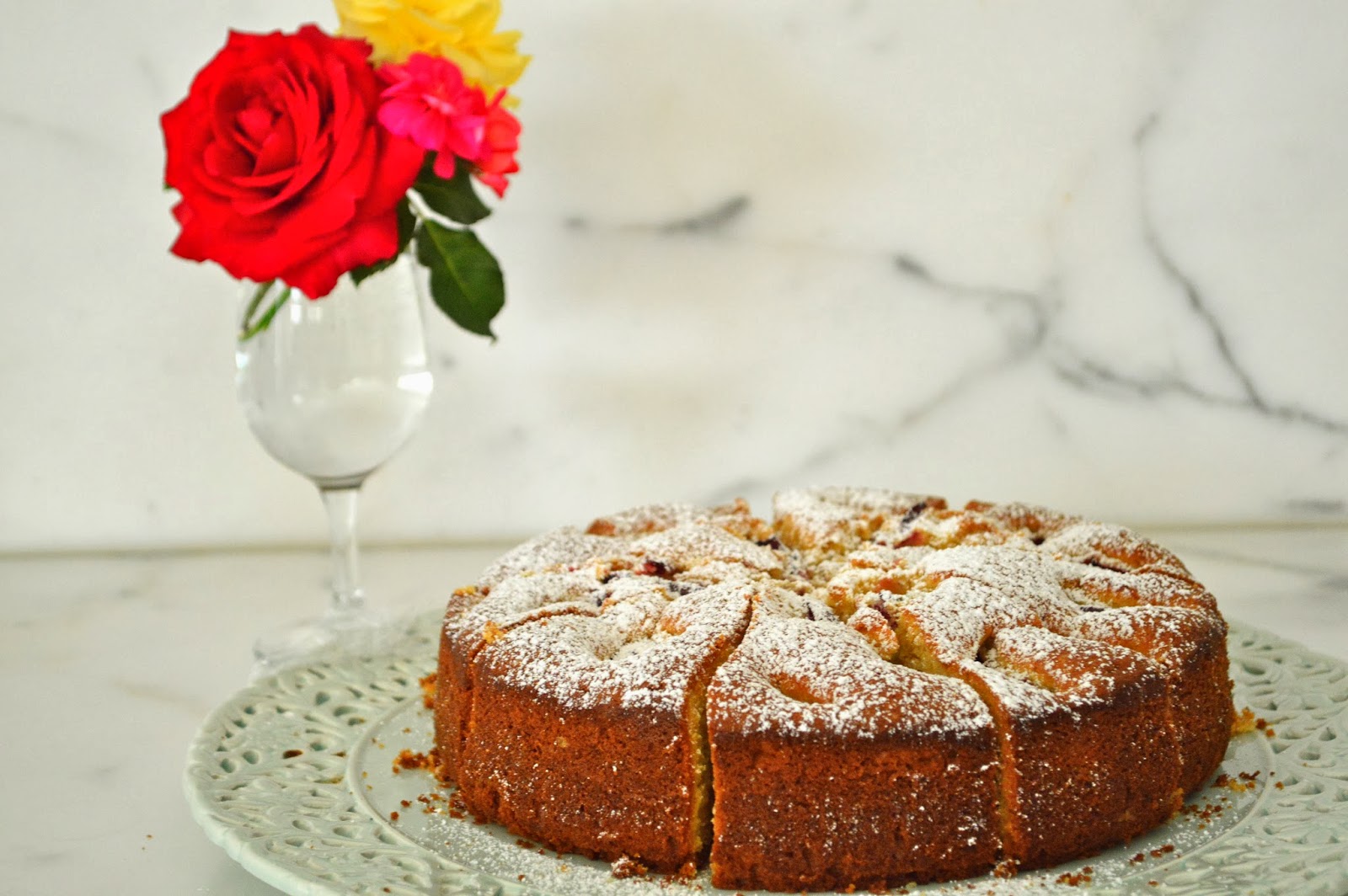 Lemon and Oregano Martha Stewart's Plum Cake