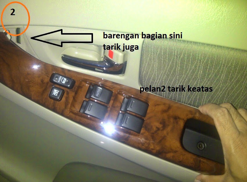 DIY ganti led panel tombol power window Innova type V {zabdoel}