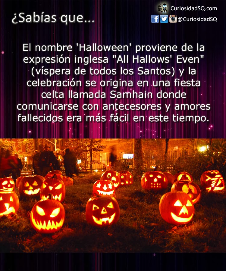 ¿Sabías que? ¿Cómo se originó el Halloween y de dónde ¿Sabías que? ¿Cómo se originó el Halloween y de dónde