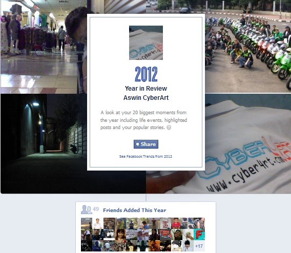 Fitur Baru Facebook : 2012 Year In Review
