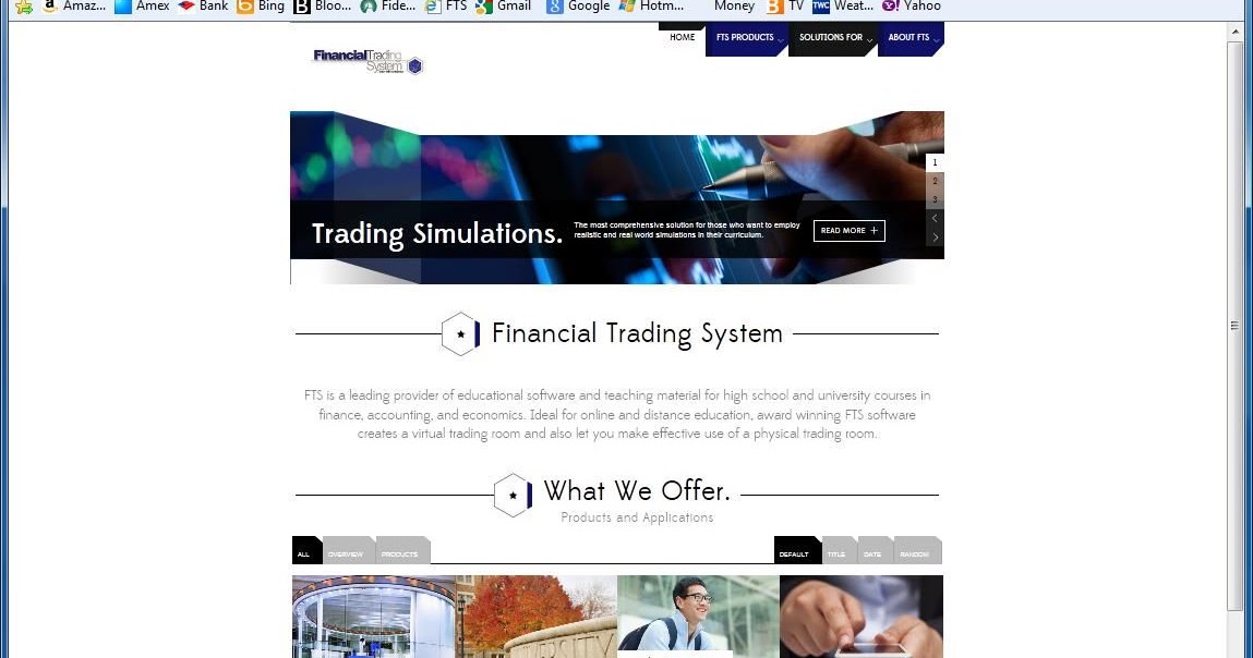 Financial trading system fts