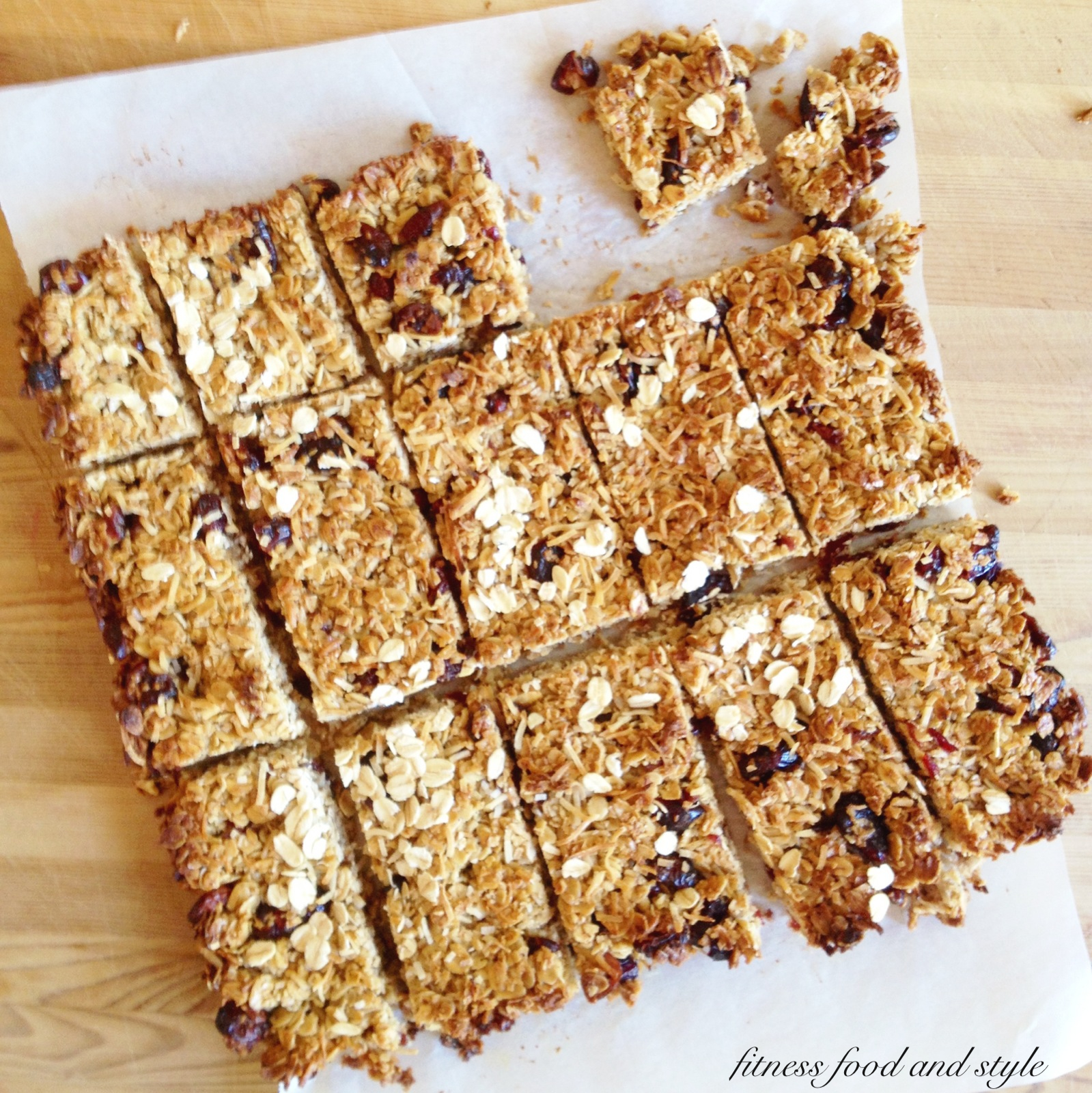 Fitness, Food and Style Crunchy chewy muesli bars