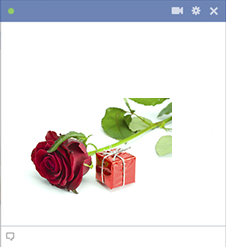 Rose and gift emoticont Rose and gift emoticon