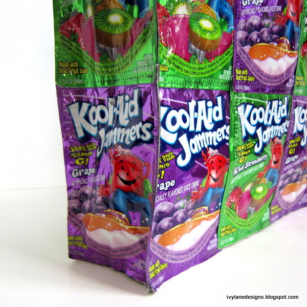 IVY LANE DESIGNS DIY KoolAid or Capri Sun Juice Drink Pouch Tote Bag