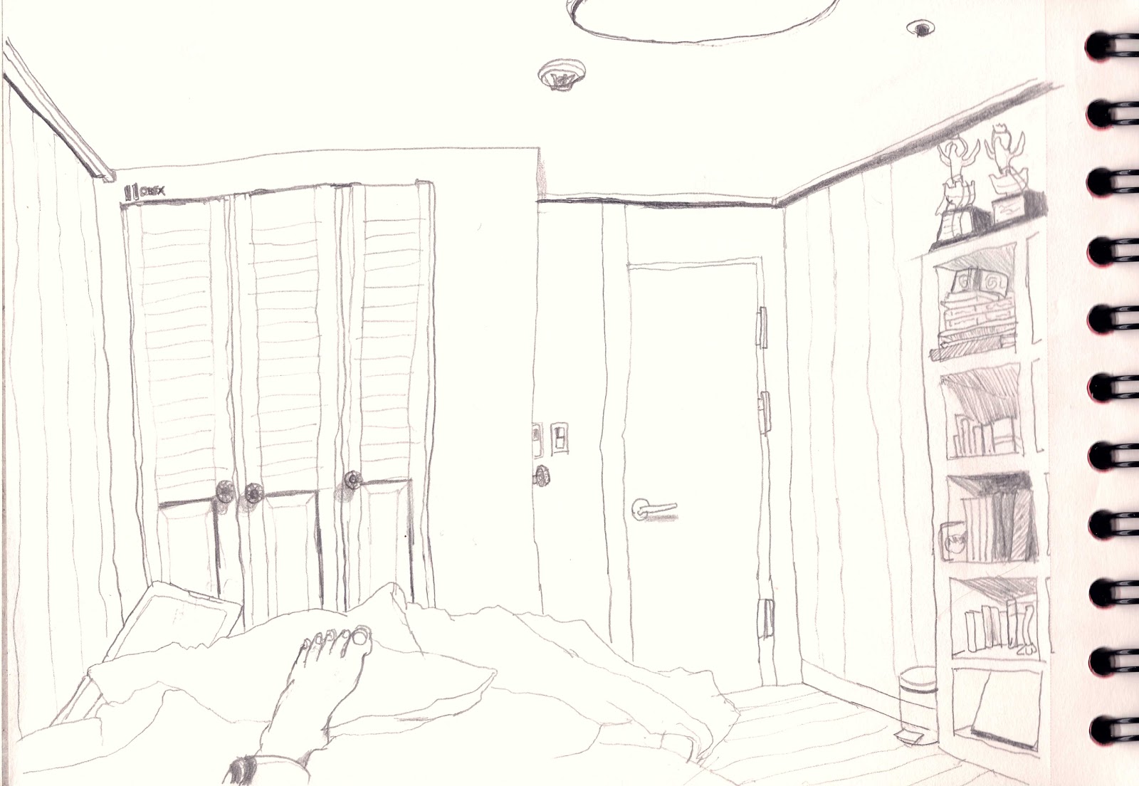 La Vita e Bella :): The very first sketch - my room