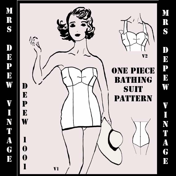 A Few Threads Loose The MuchAnticipated Bathing Suit Pattern Giveaway!