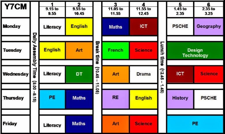 ideas to stylisly present timetable chart ideas to stylisly present timetable chart