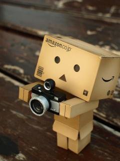 Danbo Cardboard on Cute Cardboard Robot
