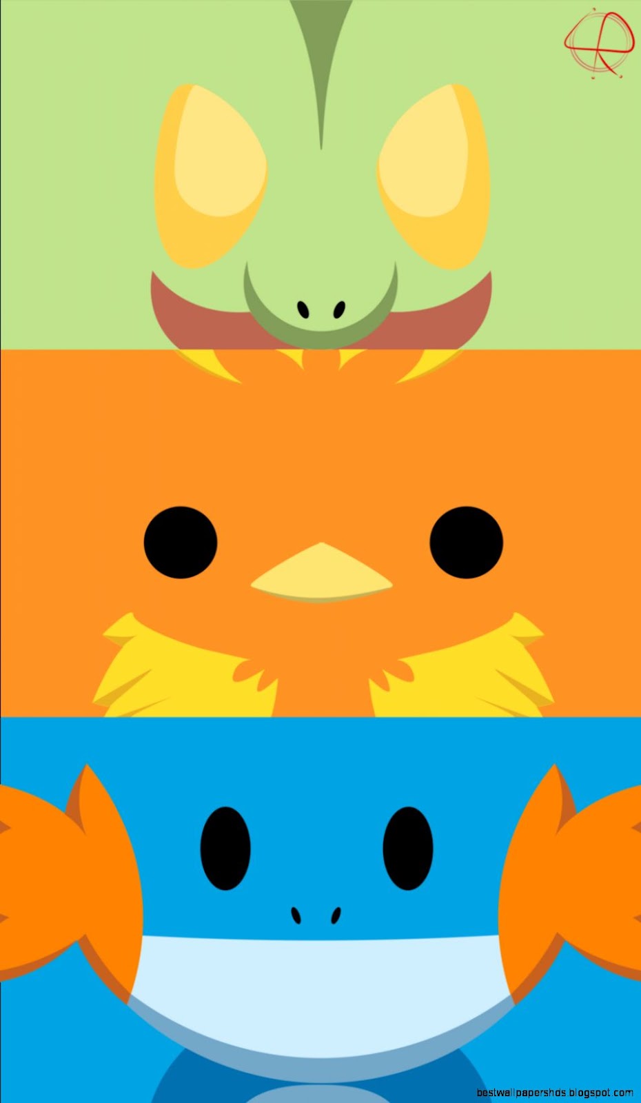 3rdGEN Starters Minimalist Phone Wallpaper by LeoRenahy on 3rdGEN Starters Minimalist Phone Wallpaper by LeoRenahy on