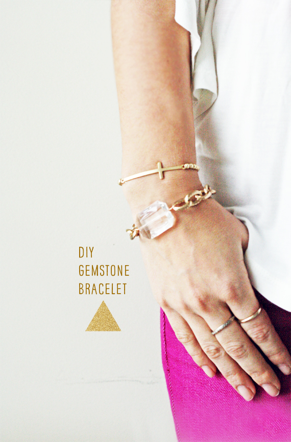 Make // Wear .01 DIY Gemstone Bracelets In Honor Of Design