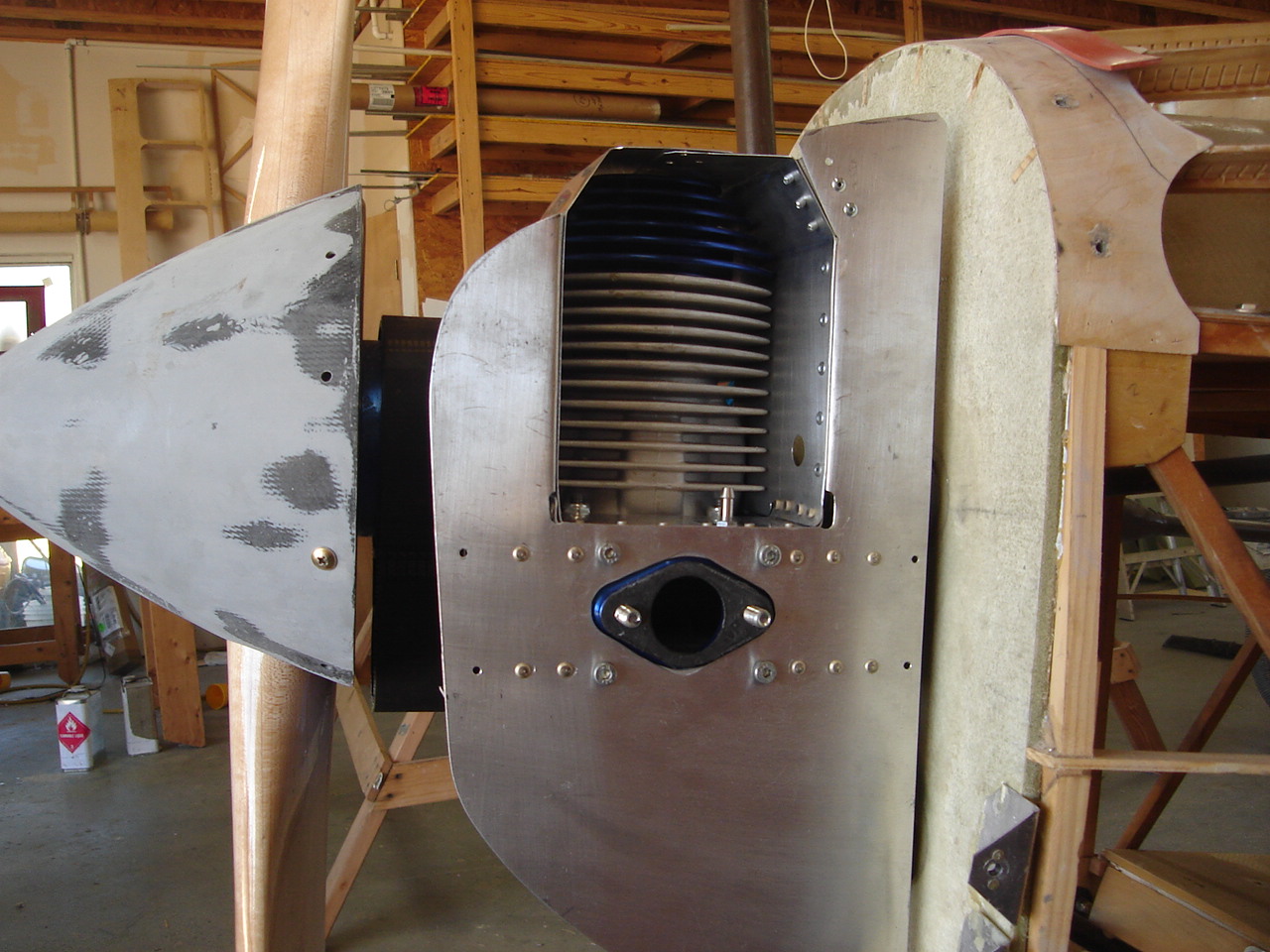 Robin Ultralight Engine Cowl baffles and Rudder Pedals