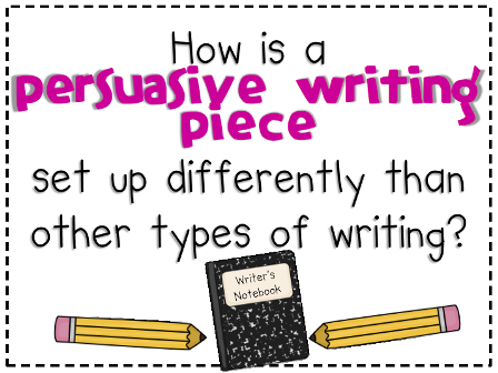 Teaching how to write persuasive essays