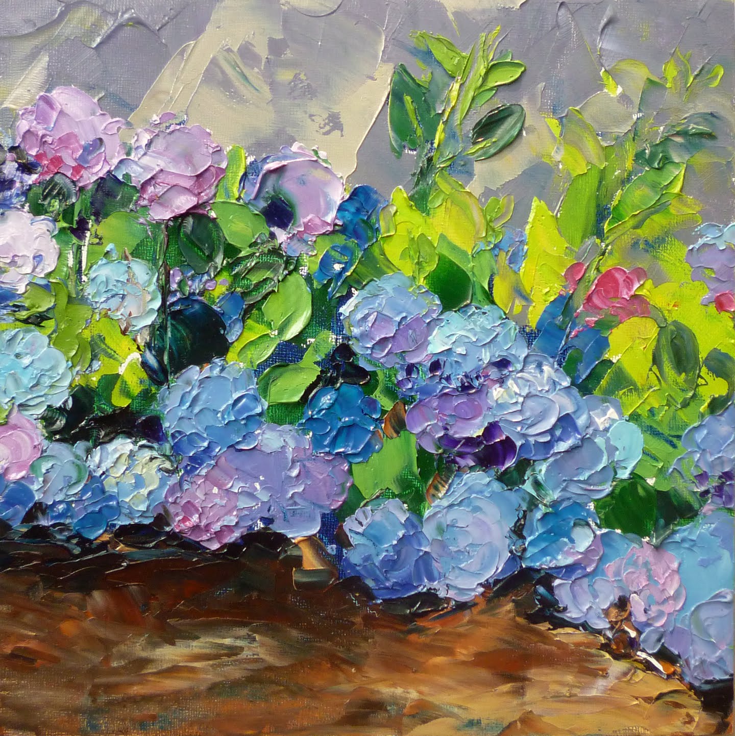 Blue Hydrangea Paintings
