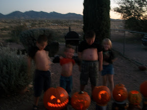 silly grands at Pumpkin lighting ceremony