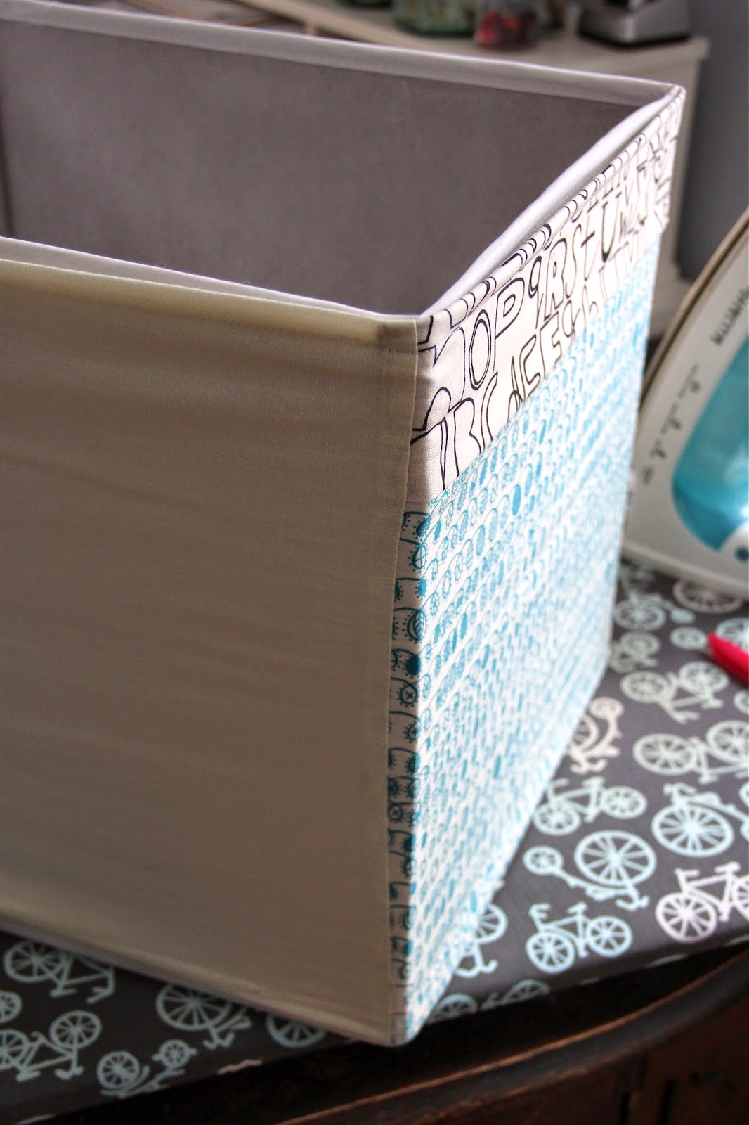 City House Studio Fabric Covered Ikea Storage Boxes