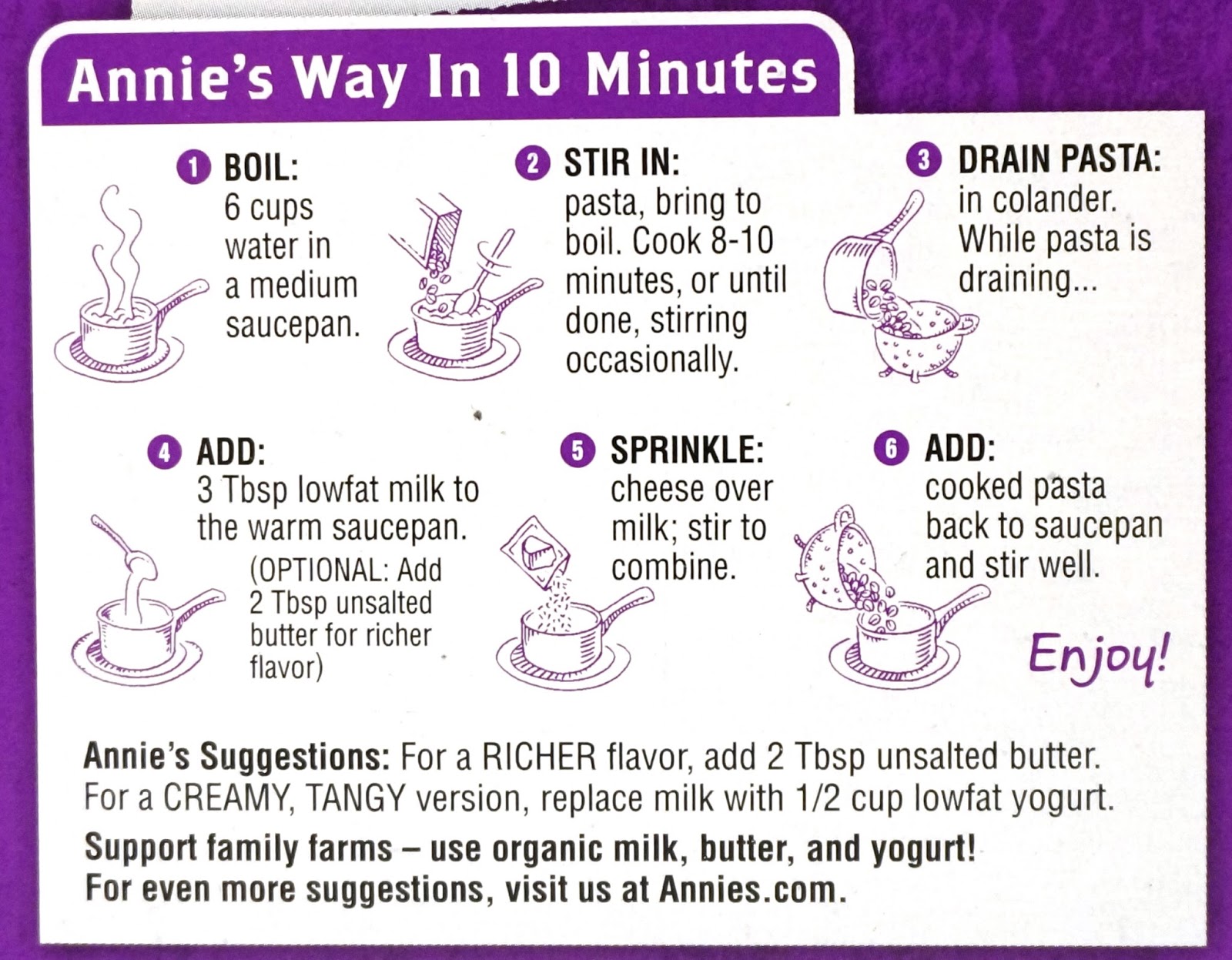 annie's mac and cheese microwave directions