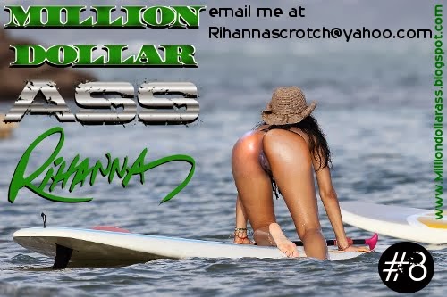 Rihanna bent over beach ass & pussy