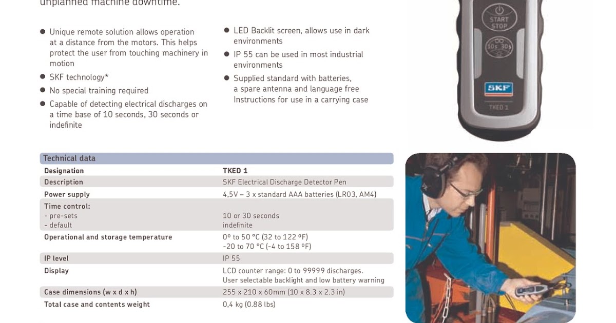 RBC Bearings Pvt. Ltd SKF Electrical Discharge Detector Pen TKED 1