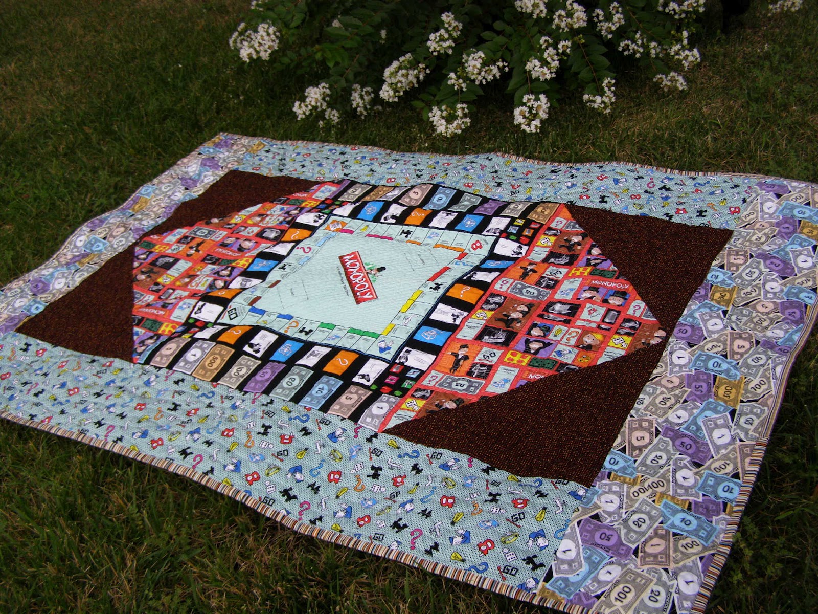 Sarcastic Quilter Monopoly Quilt complete