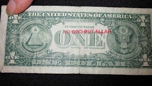 "No God But Allah" Advertisement on Dollar Bills