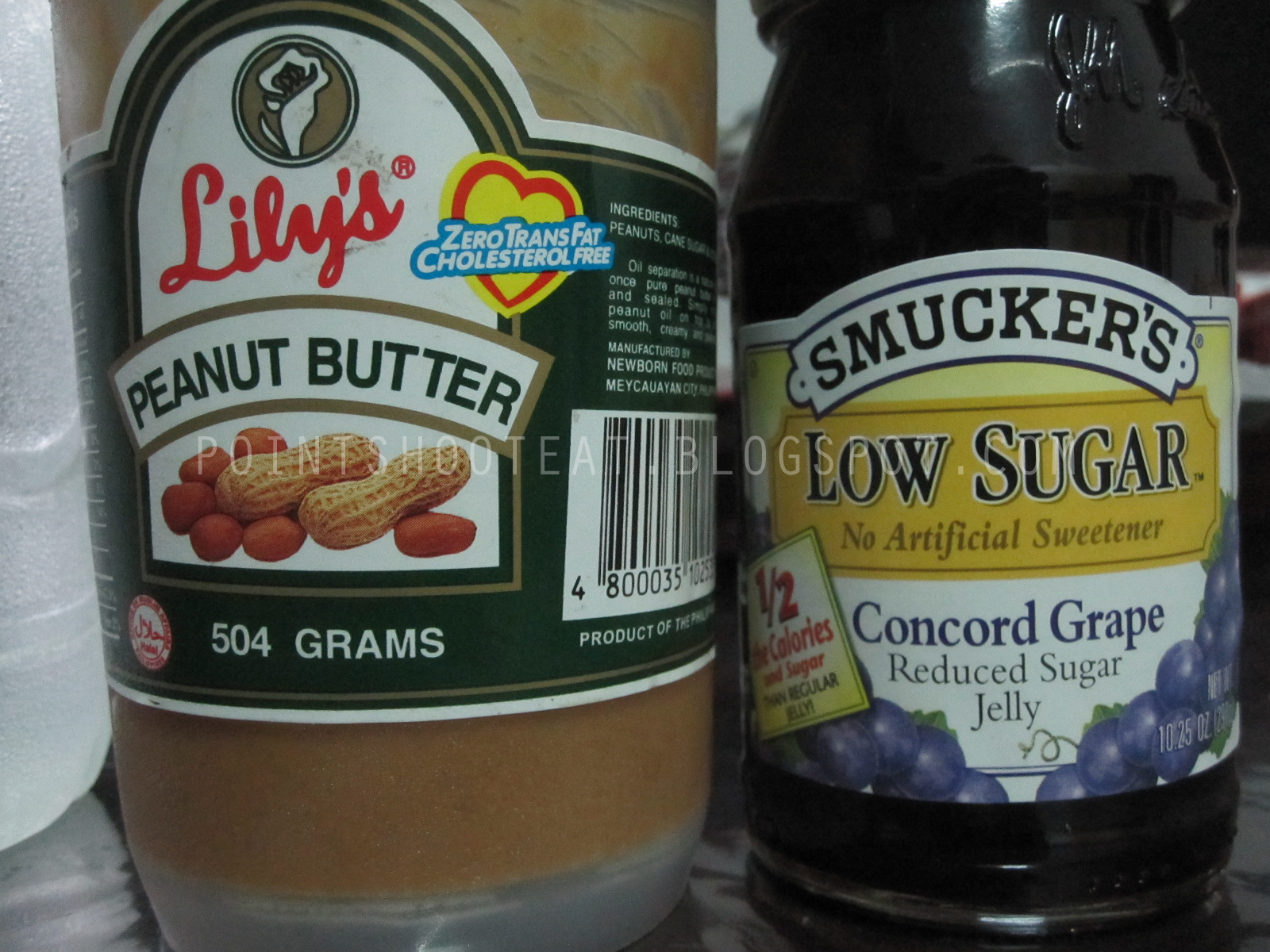 Point. Shoot. Eat! Peanut Butter and Grape Jelly Sandwich