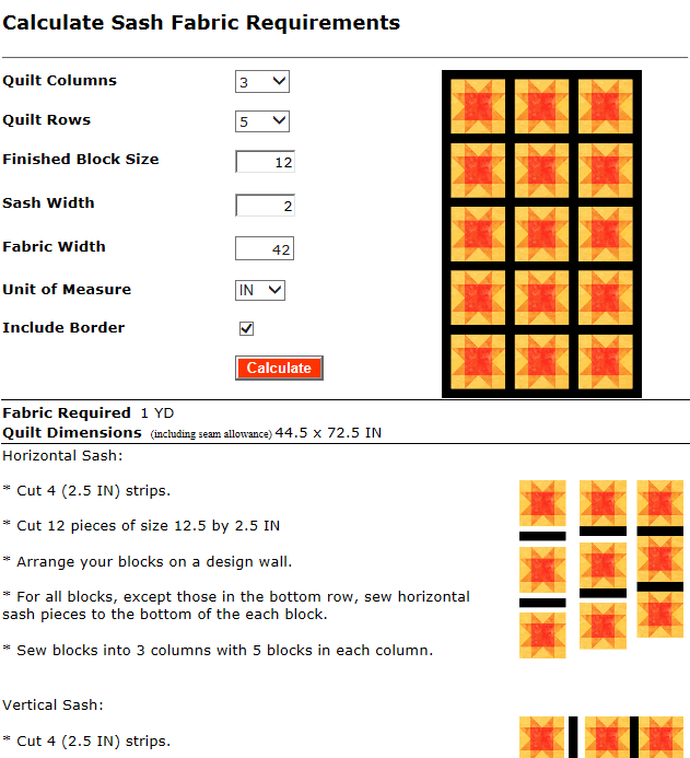 Quilt Pattern Calculator | mywebquilter com new quilt sash calculator Quilt Pattern Calculator | mywebquilter com new quilt sash calculator