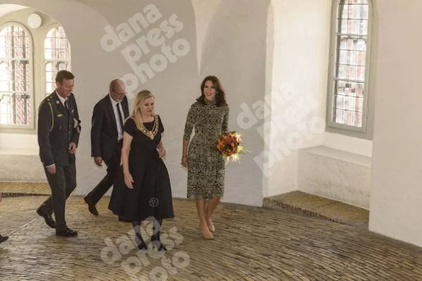 Crown Princess Mary of Denmark attends the "St. Loye Prize 2015" ceremony at Round Tower 